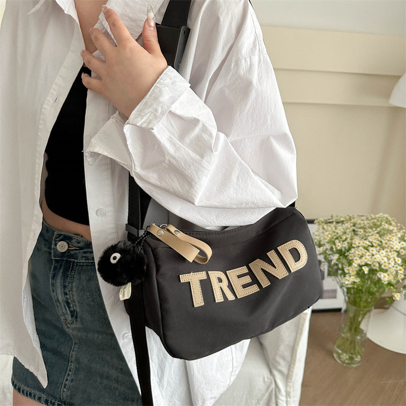 Oxford cloth bag women's 2025 new fashion sports fitness bag short trip shoulder bag red messenger women's bag