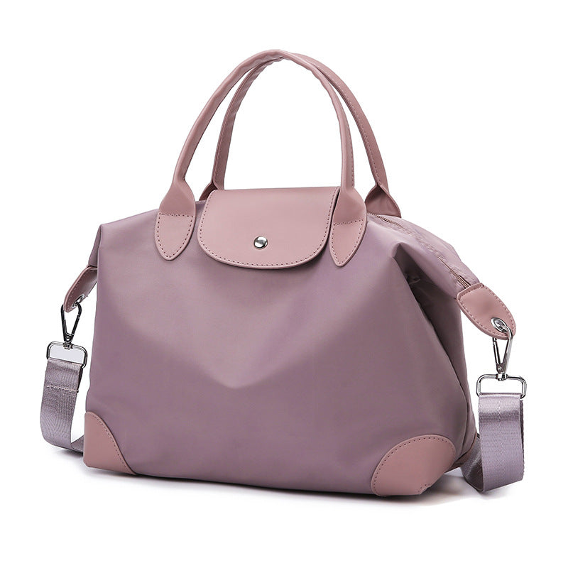 British retro short trip boarding bag shoulder oblique span bag nylon large capacity commuter versatile handbag women