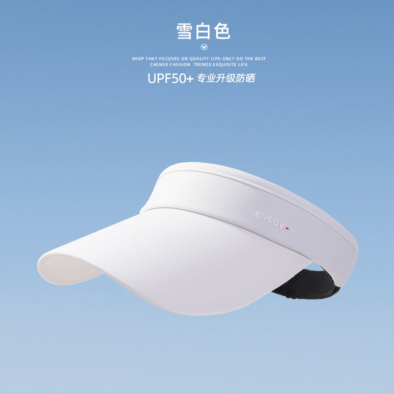 Running empty top sun hat women's ice silk UV protection summer sun hat outdoor sun protection hat