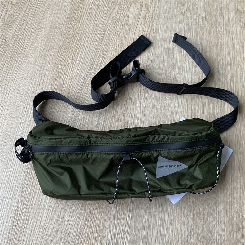 Burst Shuai ultra-light and thin 3m reflective and outdoor function waterproof DuPont plaid nylon fanny pack strap breast bag