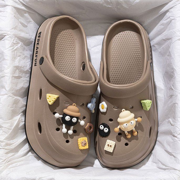 Hole shoes women's platform summer 2025 new home non-slip beach deodorant eva sandals slippers women's outer wear