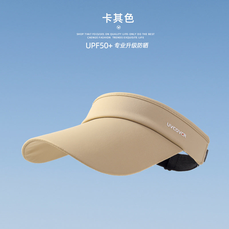 Running empty top sun hat women's ice silk UV protection summer sun hat outdoor sun protection hat