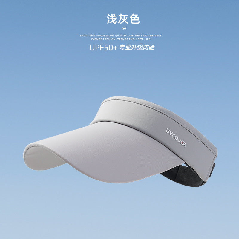 Running empty top sun hat women's ice silk UV protection summer sun hat outdoor sun protection hat