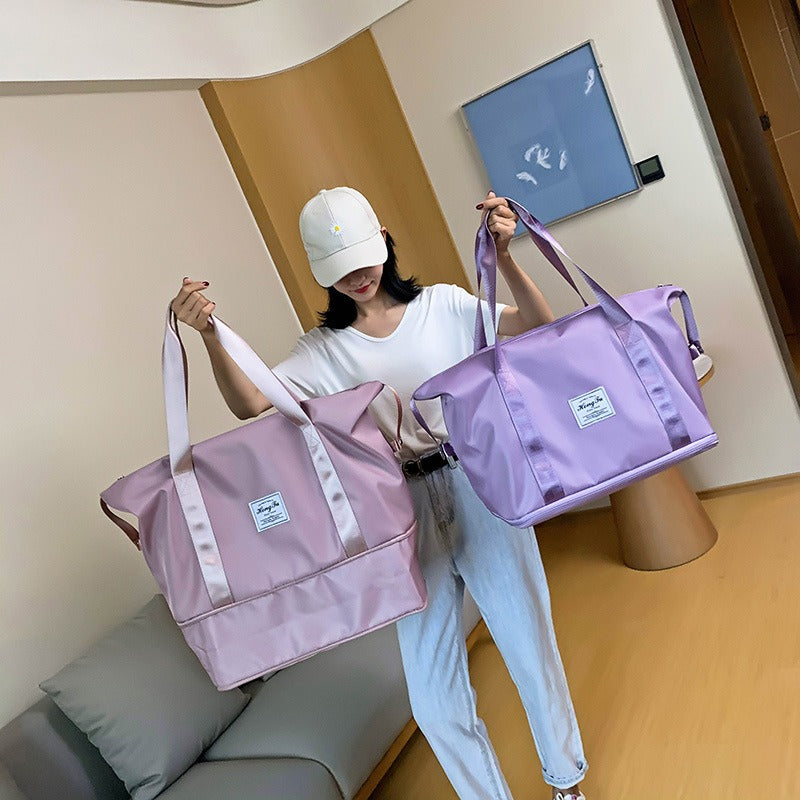 Fashion short-distance portable travel bag, travel bag, large-capacity storage bag, shoulder bag, women's sports yoga fitness bag