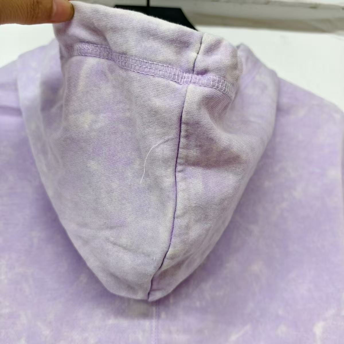 In stock, one color per piece, super soft hoodie