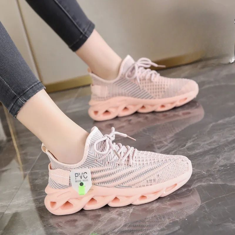 2025 popular fashion coconut shoes spring summer autumn wear breathable fly weaving sports Internet celebrities stepping on shit feeling running shoes