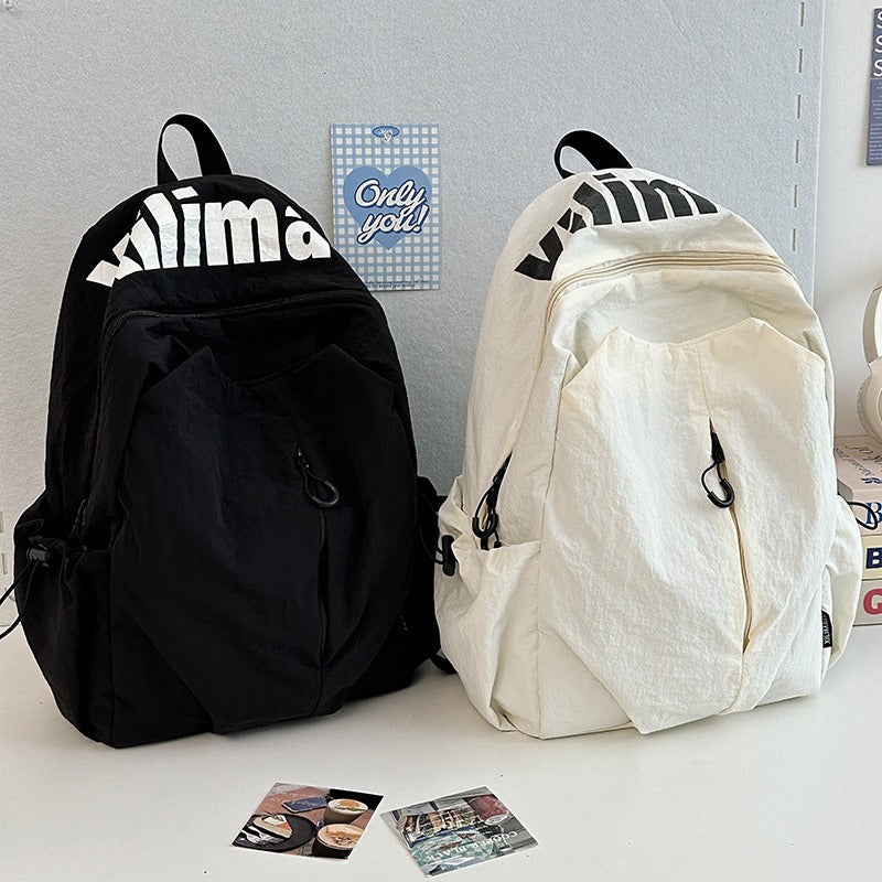 School bag ins niche lightweight anti-splashing high school students men and women large capacity sports outdoor backpack travel backpack