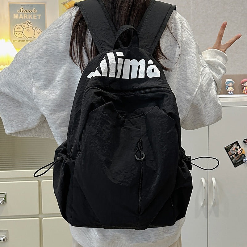 School bag ins niche lightweight anti-splashing high school students men and women large capacity sports outdoor backpack travel backpack