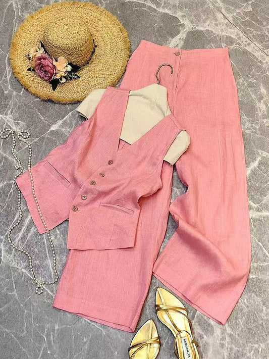 Pink suit