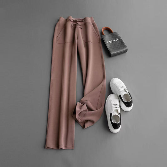 Coffee-colored trousers