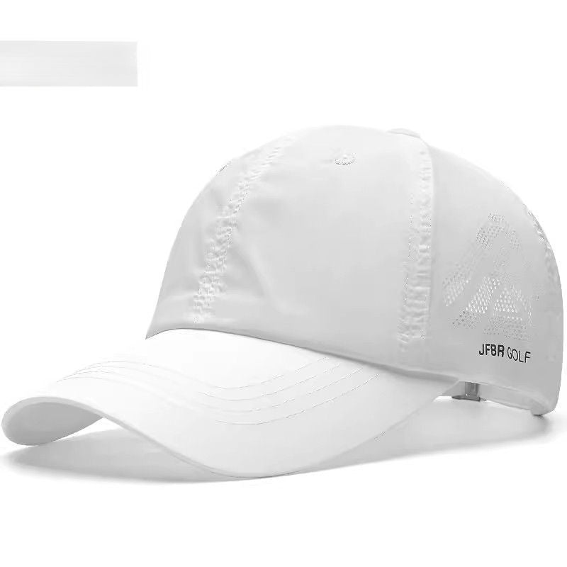 Pink skin white quick-drying baseball cap women's summer new mesh sunscreen cap light travel UV protection hat