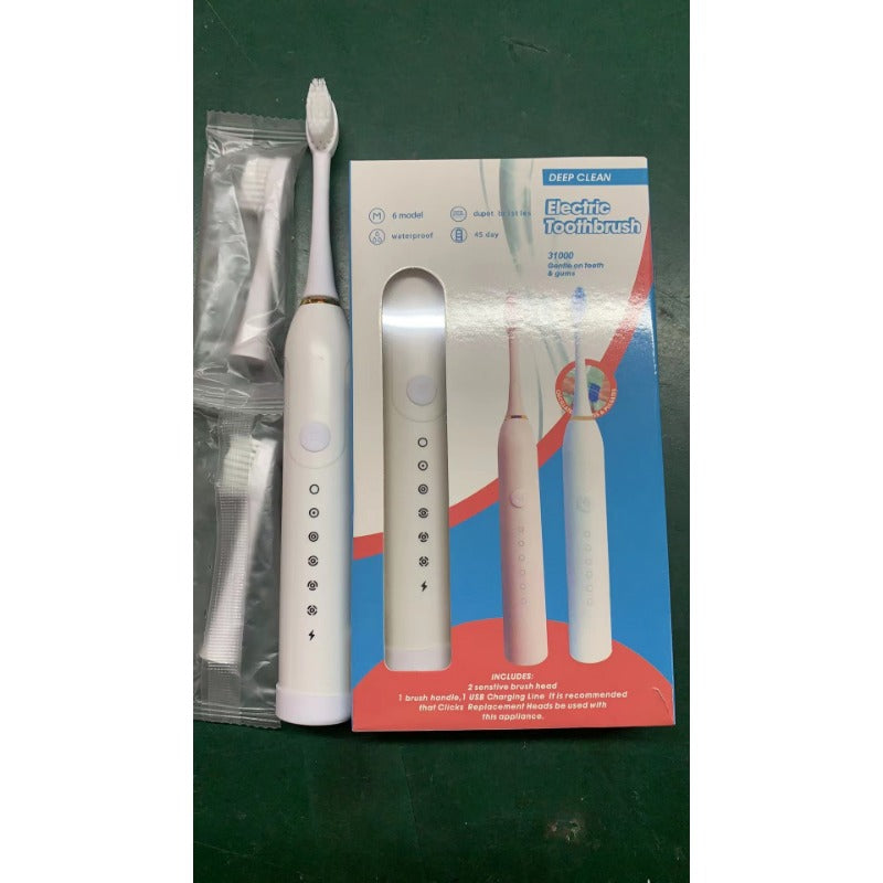 Electric toothbrush soft bristle rechargeable fully automatic waterproof ultrasonic electric toothbrush universal for adults