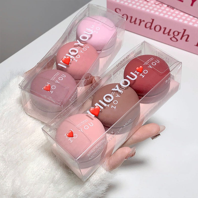 IMIO YOU Mousse Mist Velvet Lip Mud Velvet Matte Lipstick White Easy Coloring Set Student Party Plain Lip Gloss