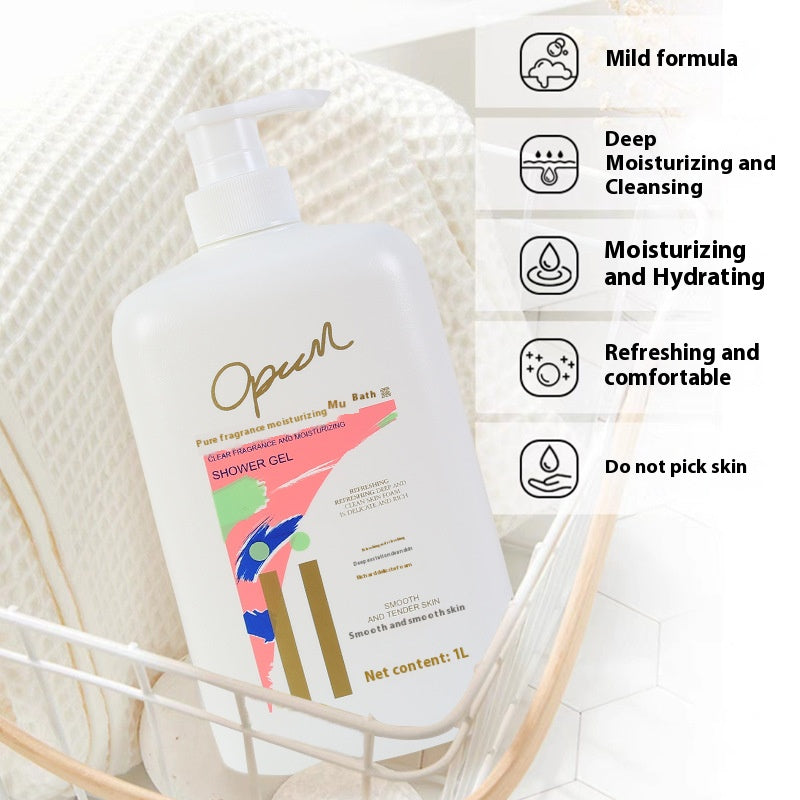 Large Capacity 1L Fragrance Body Wash Classic Emollient Hydrating Fragrant Body Wash Family Pack Men's and Women's Body Wash