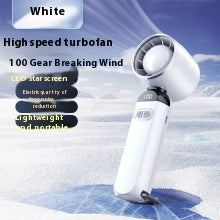 Super high speed small wind cannon strong wind handheld small fan bladeless turbine mini portable USB desktop electric fan
