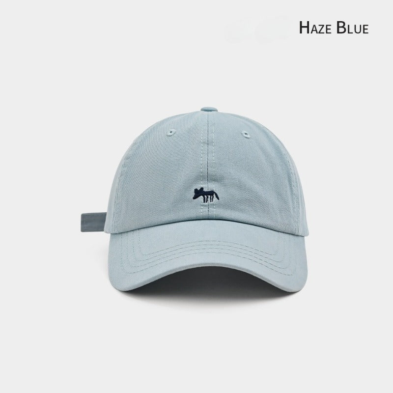 Korean version of the new little fox embroidered baseball cap casual and versatile fashion face small sunshade sun protection couple cap