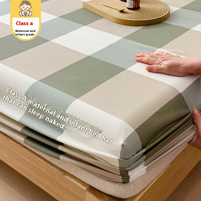 Skin-friendly mattress mattress cover 1.8 meters 2 meters brown mattress protective cover Simmons bed cover all-inclusive, dirty-proof