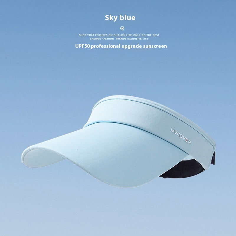 Running empty top sun hat women's ice silk UV protection summer sun hat outdoor sun protection hat