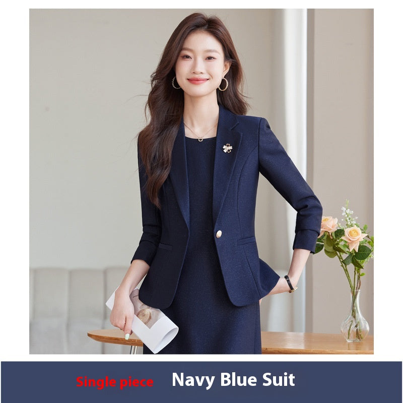 Spring and Autumn New Suit Dress Set Casual Temperament Two-piece Professional Suit High-end Muse Fan Jacket
