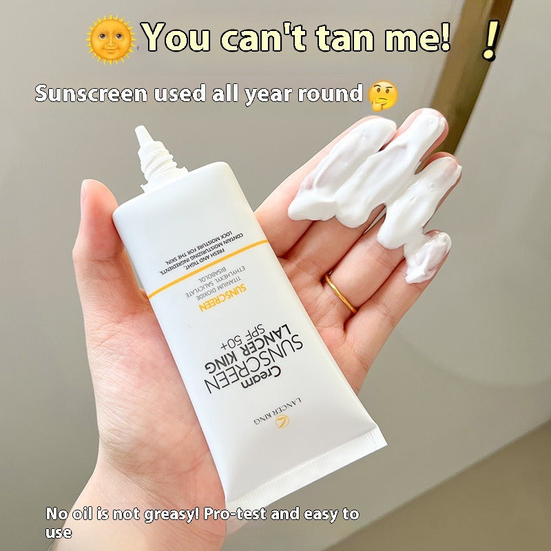 SPF50 + isolation sunscreen, waterproof, sweat-proof, UV-proof, long-lasting whitening isolation sunscreen, three-in-one sunscreen