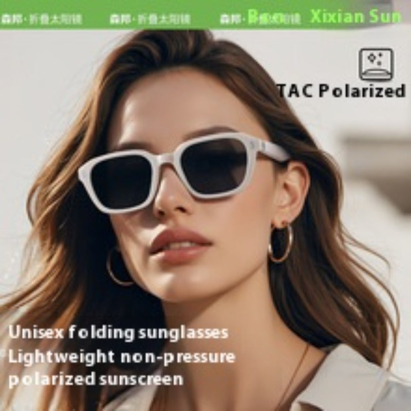 Versatile new folding polarized sunglasses outdoor shading personalized sunglasses UV-proof driving glasses CD014