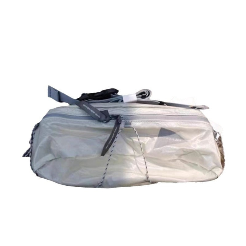 Burst Shuai ultra-light and thin 3m reflective and outdoor function waterproof DuPont plaid nylon fanny pack strap breast bag