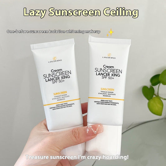 SPF50 + isolation sunscreen, waterproof, sweat-proof, UV-proof, long-lasting whitening isolation sunscreen, three-in-one sunscreen